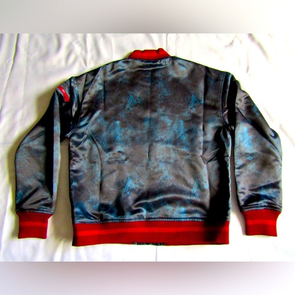 NEW! Unity Bomber Satin Jacket Size L Large Artist SEL Art Drip Studios Zen Punk - Picture 6 of 6